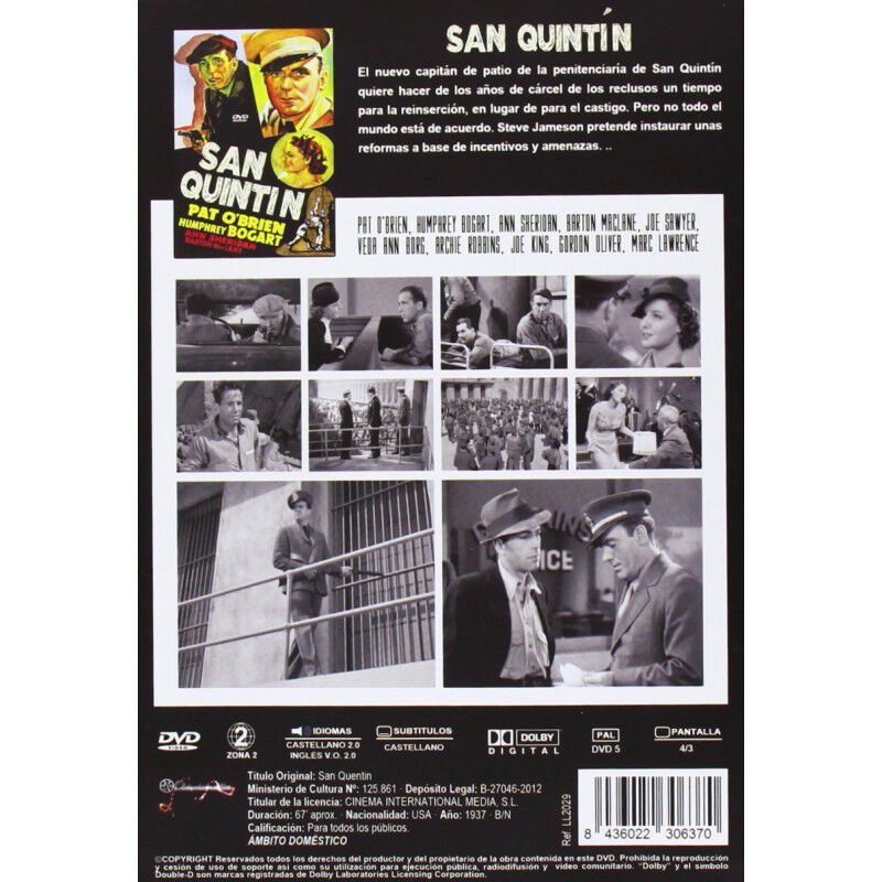 San Quint&iacute;n [dvd] (1937) San Quentin image number null