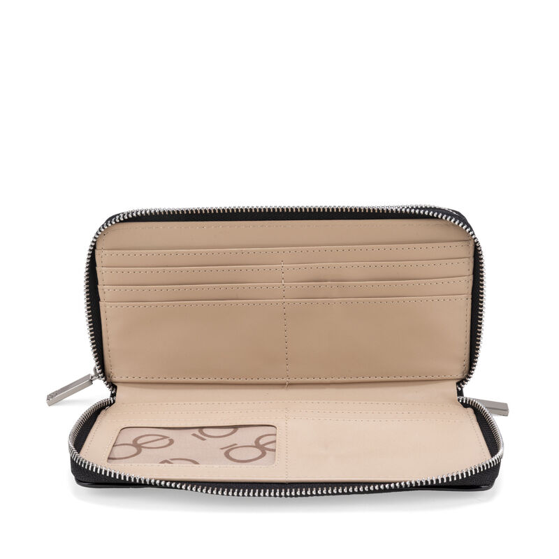 Cartera Cierre Doble Grande Look Glossy Color N... image number null