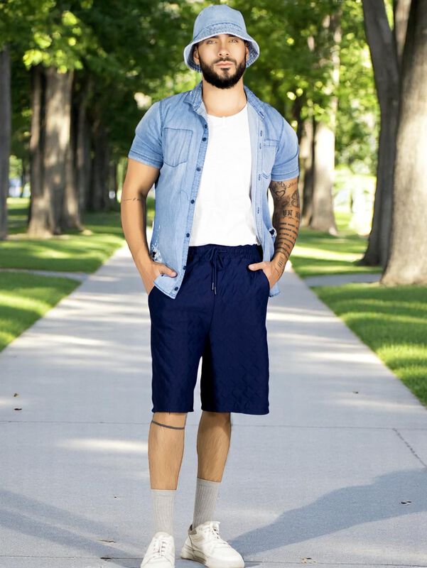 Pack de 2 Shorts Casual Cintura Ajustable Detal... image number null