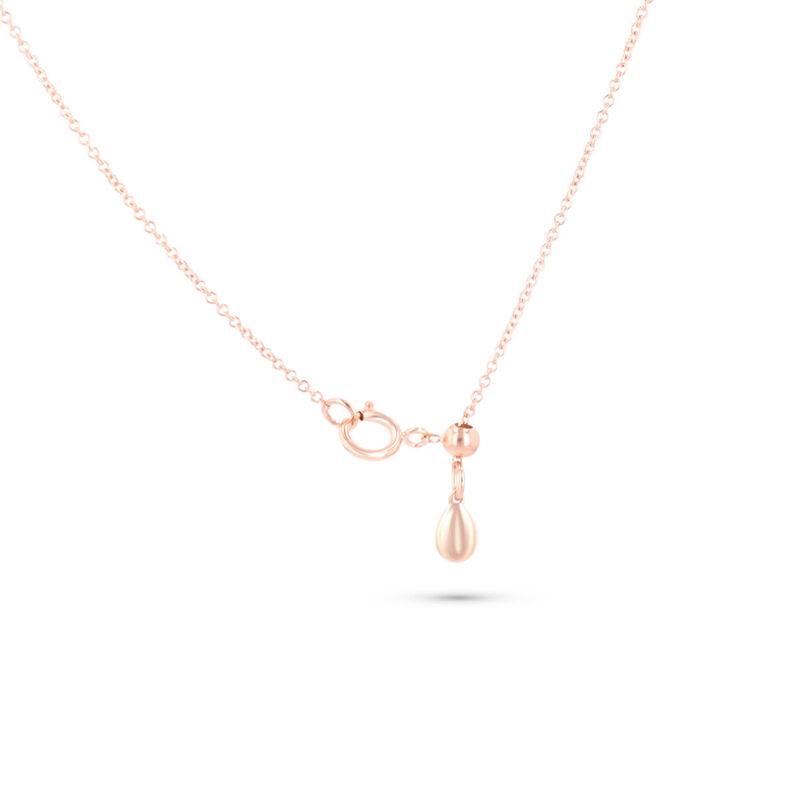 Gargantilla Coraz&oacute;n Oro Rosa 14k Con Diamantes ... image number null