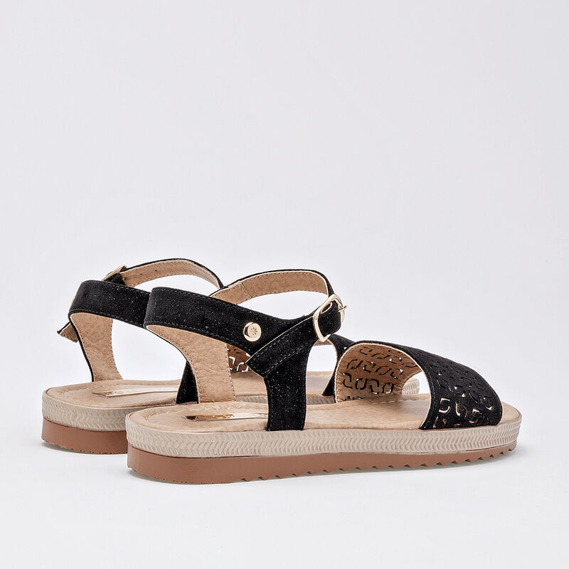 Moramora Sandalia para mujer negro image number null