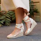 Alpargata Romero Cu&ntilde;a Media Ante Metal Oro