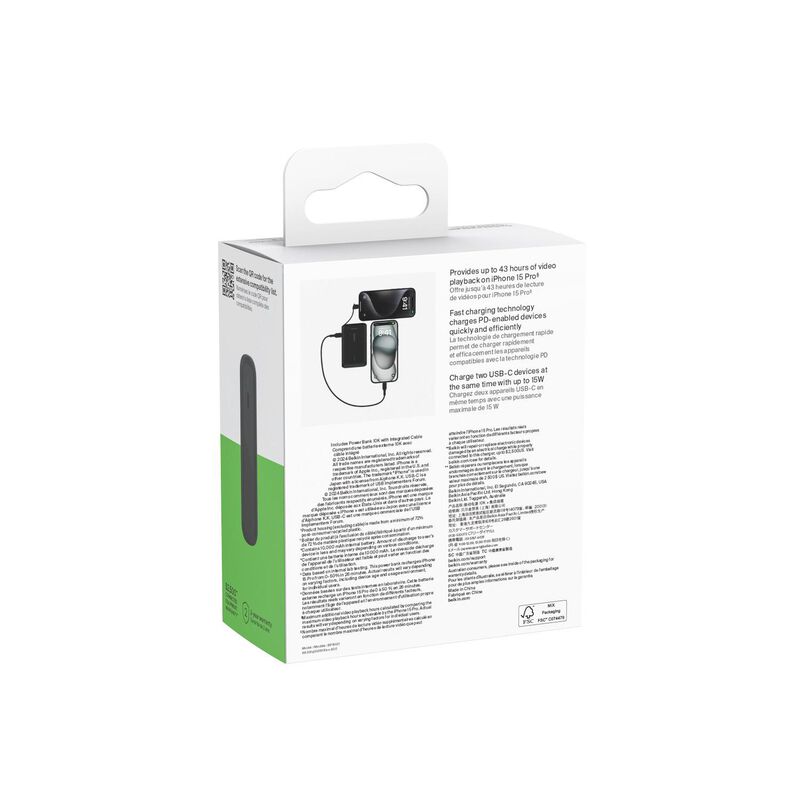 Power Bank Belkin 10k Mah- 20w Usb C Integrado image number null