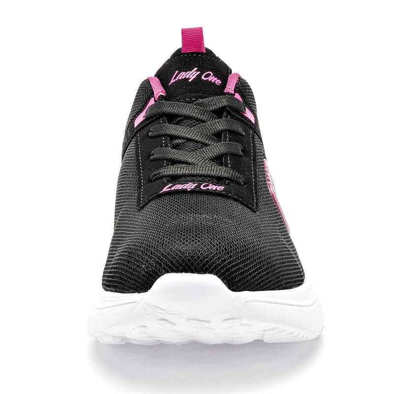 Lady One tenis para mujer negro fucsia cod 1405... image number null
