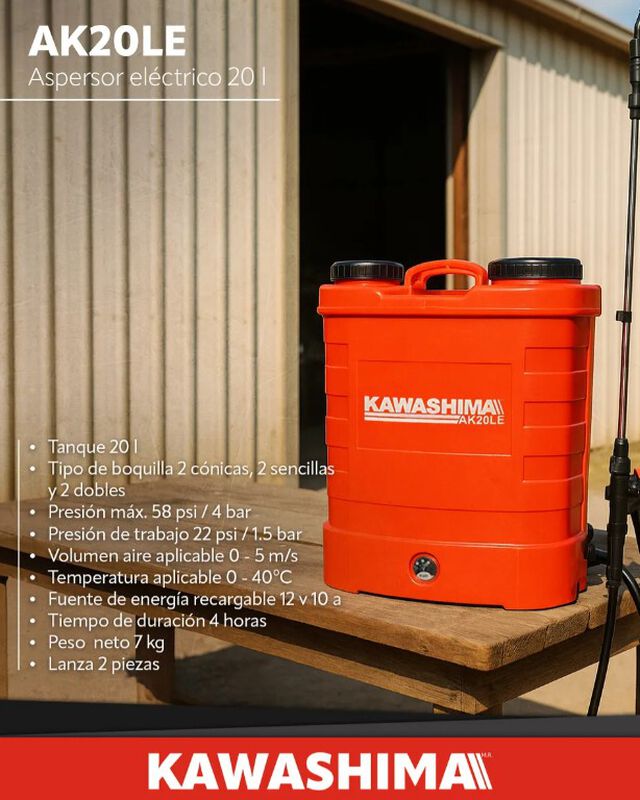 Fumigadora Aspersor 20 litros Kawashima Electri... image number null