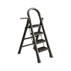 Escalera Plegable Multifuncional Tubular 4 Pelda&ntilde;os, (Negro)Bluelander