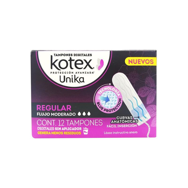Tampones Kotex Unika - 12 Tampones image number null