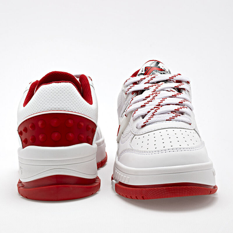 Clasben Tenis urbano para ni&ntilde;o blanco rojo image number null