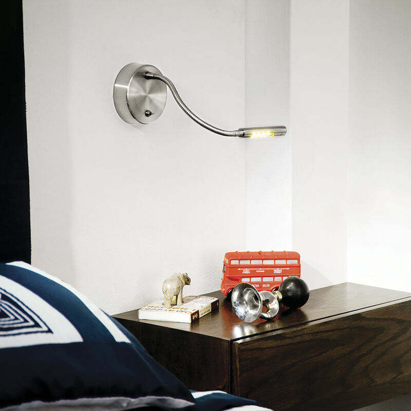 Lampara Para Lectura Satinado 2w Luz Suave Cáli... image number null