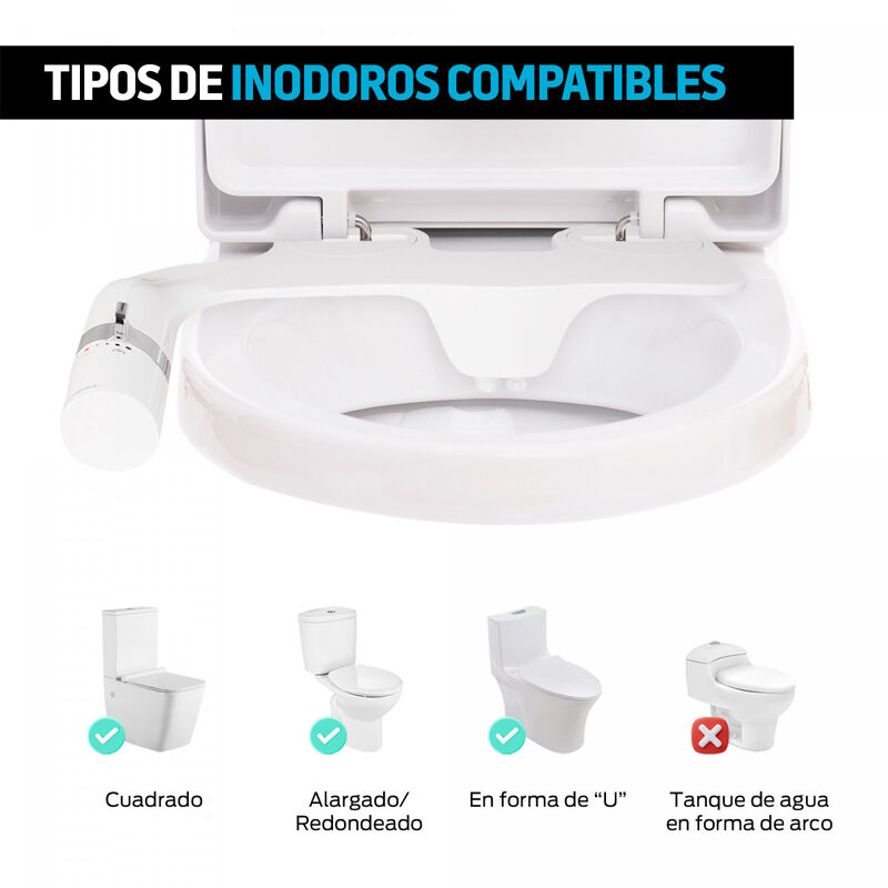 Bidet de Inodoro 3 Modos image number null