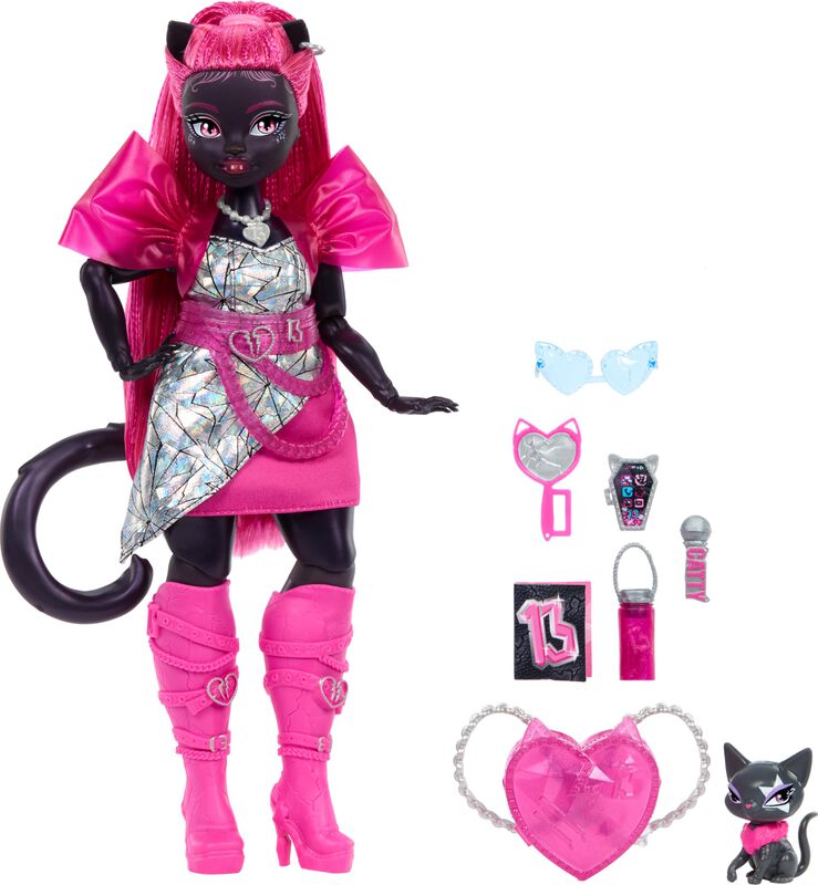 Gato De Peluche Doll Monster High Catty Noir Co... image number null