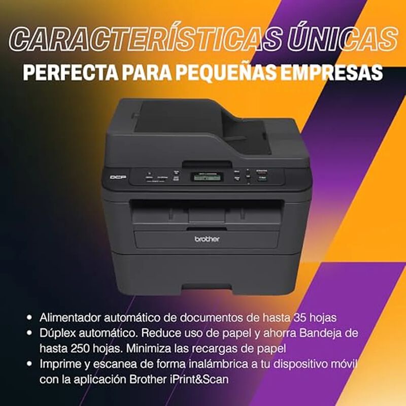Brother Impresora Multifuncional Láser 3 en 1, ... image number null
