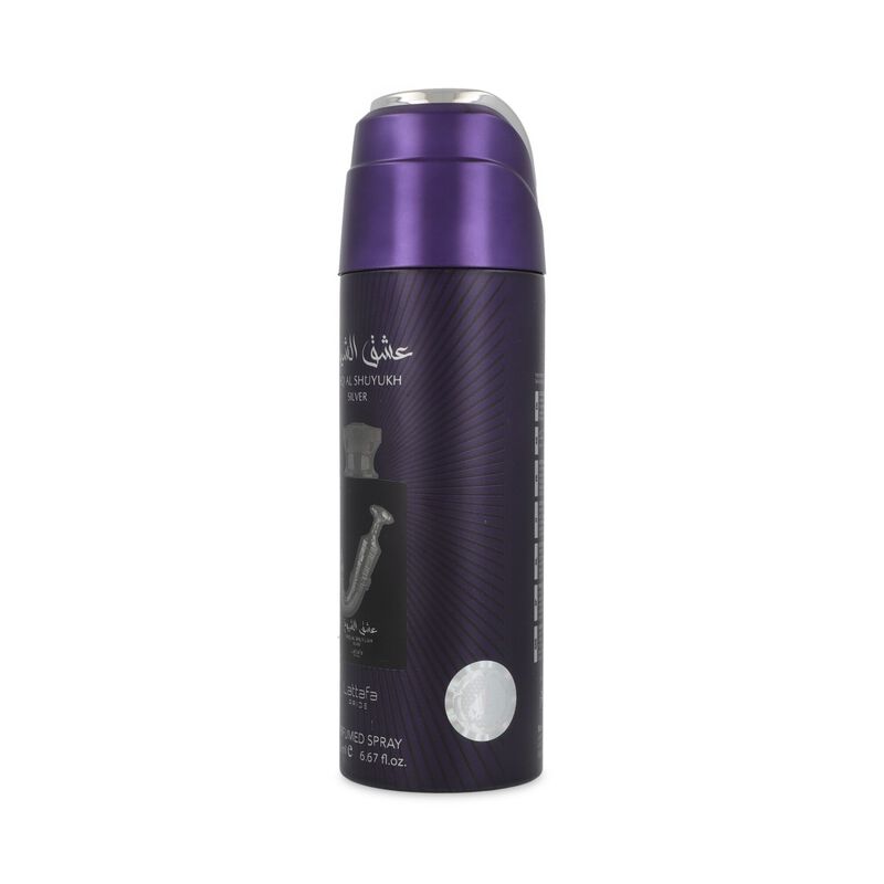 Lattafa Ishq Al Suyuk Silver 200ml Body Spray image number null