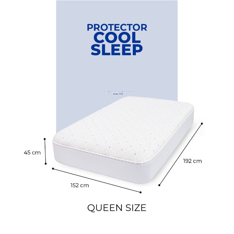 Set QS  Protector de Colch&oacute;n Freeze  + 2 Almoha... image number null