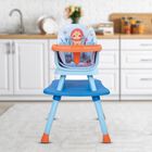 Silla Alta D'Bebe Grow With Me 4 En 1 Naranja/Azul