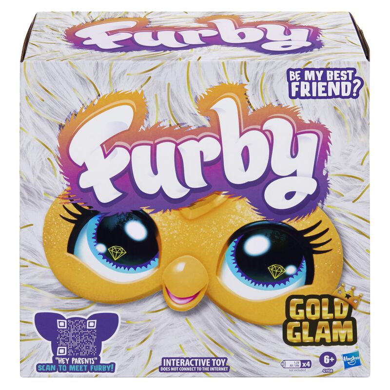 Peluche Interactivo Furby Gold Glam Para Ni&ntilde;os ... image number null