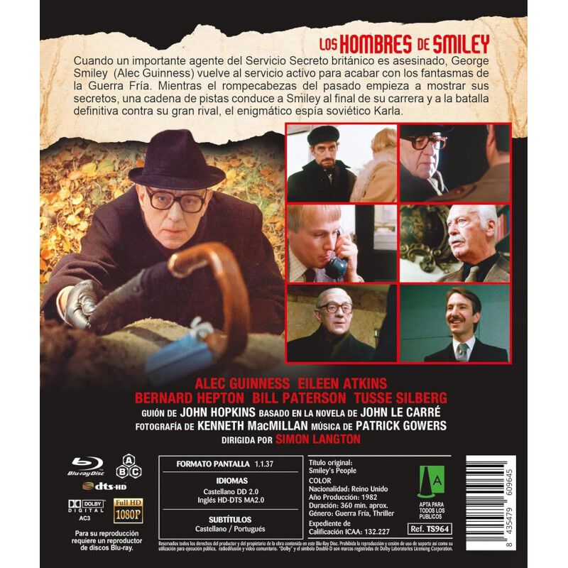Los Hombres De Smiley [blu-ray] (1982) Smiley&rsquo;s... image number null