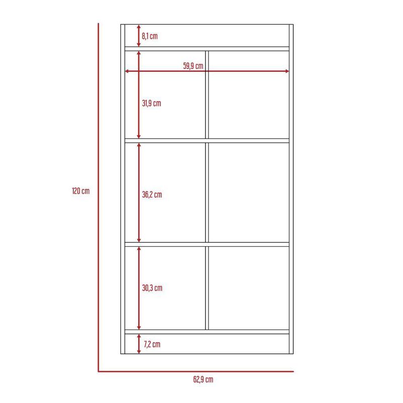 Librero Peque&ntilde;a Eco color Wengue image number null