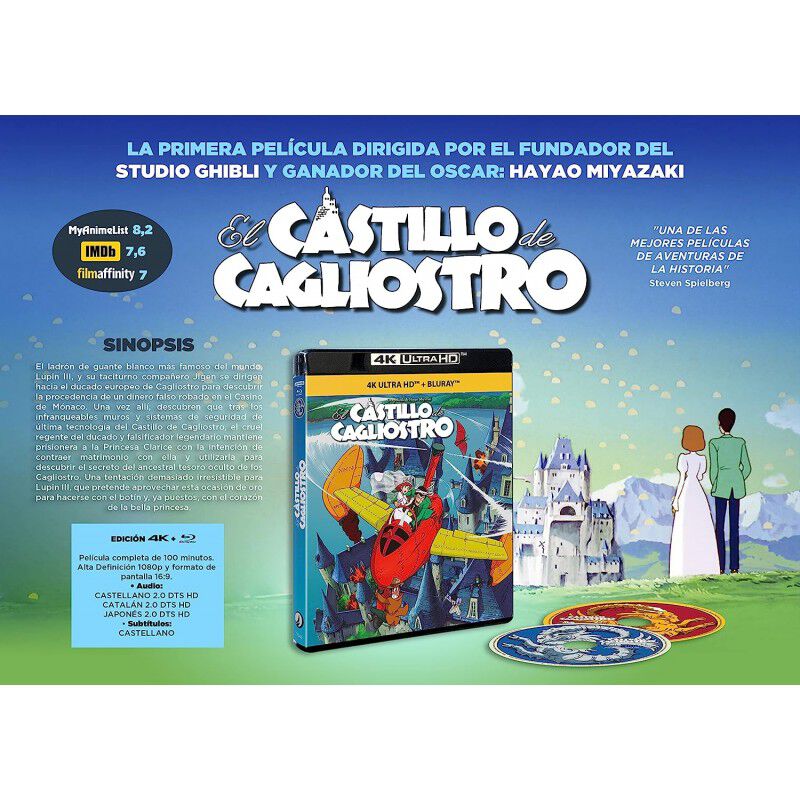 El Castillo De Cagliostro Bluray Y 4k [blu-ray] image number null