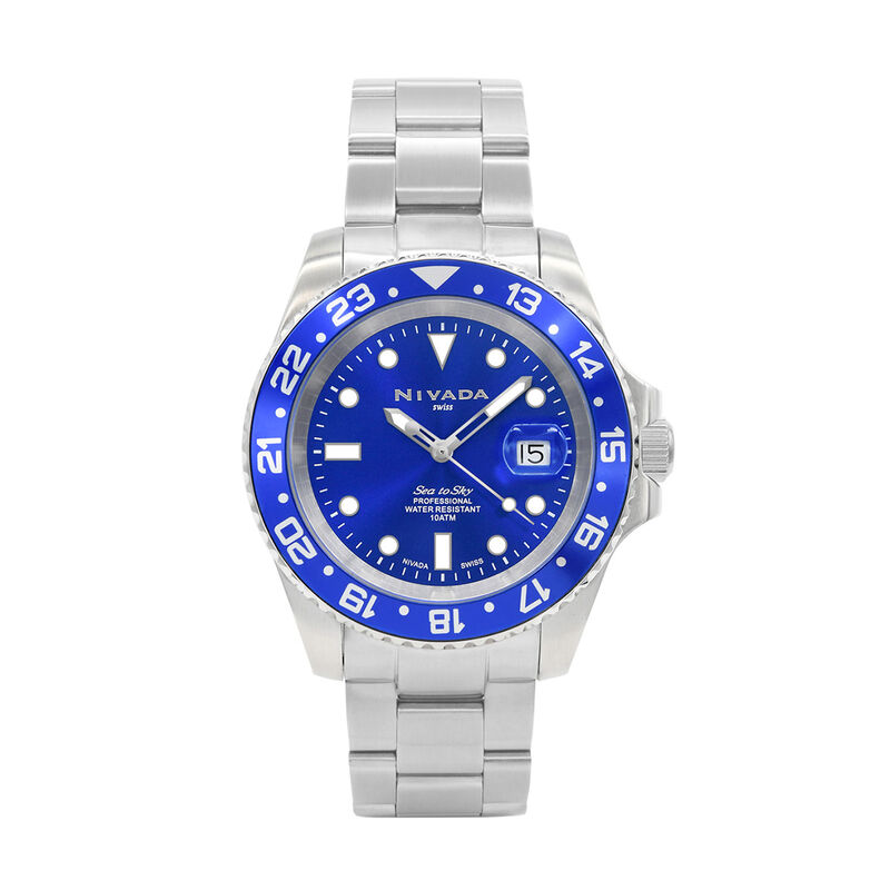 Reloj Nivada SwissMaster Cab Ac/Ac Carat Azul Í... image number null