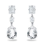 Aretes Plata 925 Con Piedras Blancas Elegantes