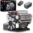 Juego De Bloques De Construcci&oacute;n Mould King Technic V8 Engine (535 Piezas)