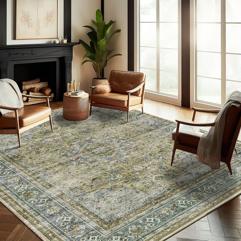 Alfombra Champlant 244x152 Cm Boho Lavable Anti... image number null