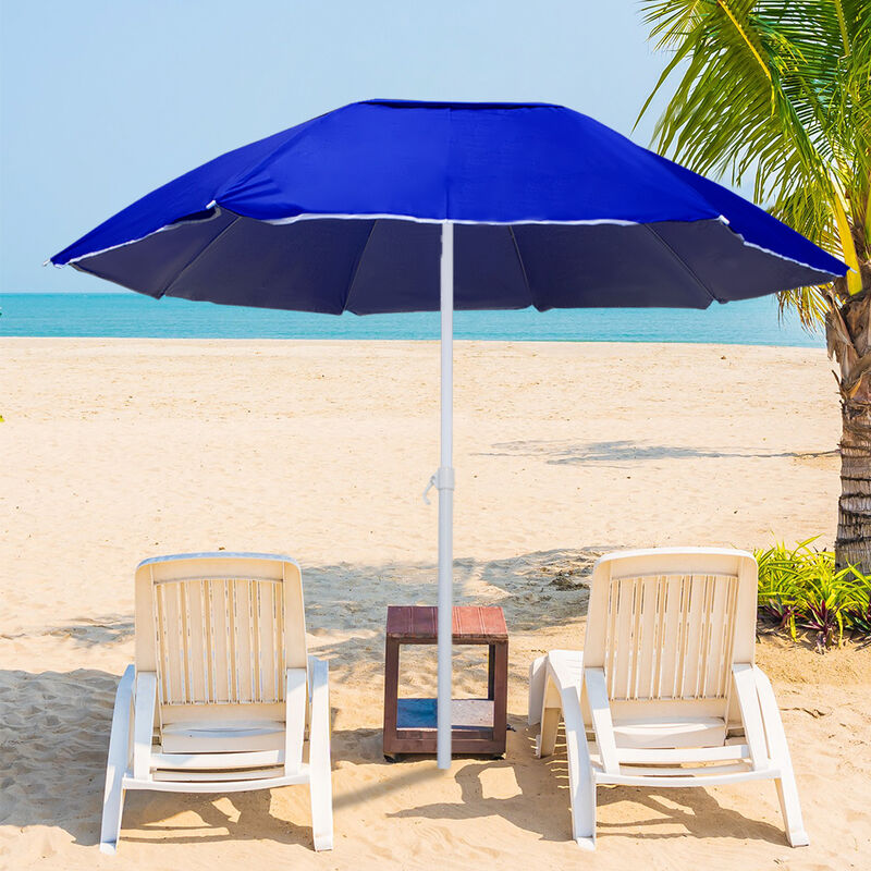 Sombrilla De Playa Grande 2.80m Uv Y Rompe Vien... image number null