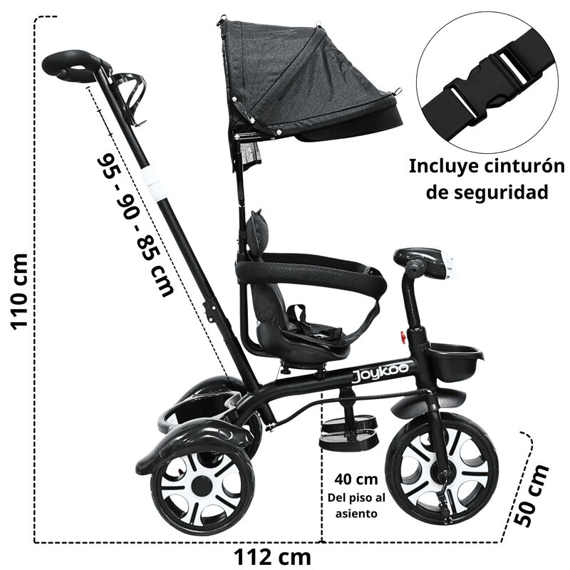 Triciclo Para Ni&ntilde;os Evolutivo Asiento Giratorio... image number null