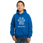 Sudadera Con Capucha Word Art Para Ni&ntilde;o - Rescue Mom - Azul Rey