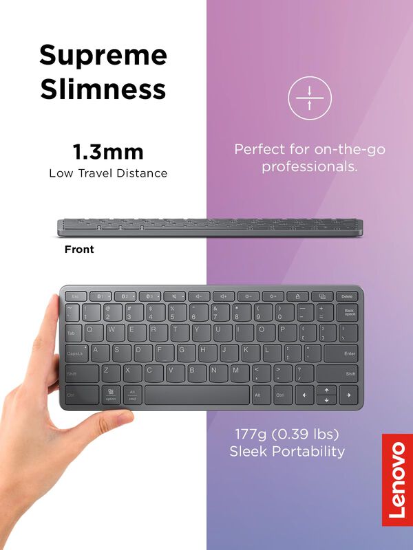 Teclado Bluetooth Inal&aacute;mbrico Lenovo Para Vario... image number null