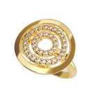 Anillo de Compromiso en Oro Amarillo 14K con Circonia -  Talla:11/ FJ673-14Y-CZ-11