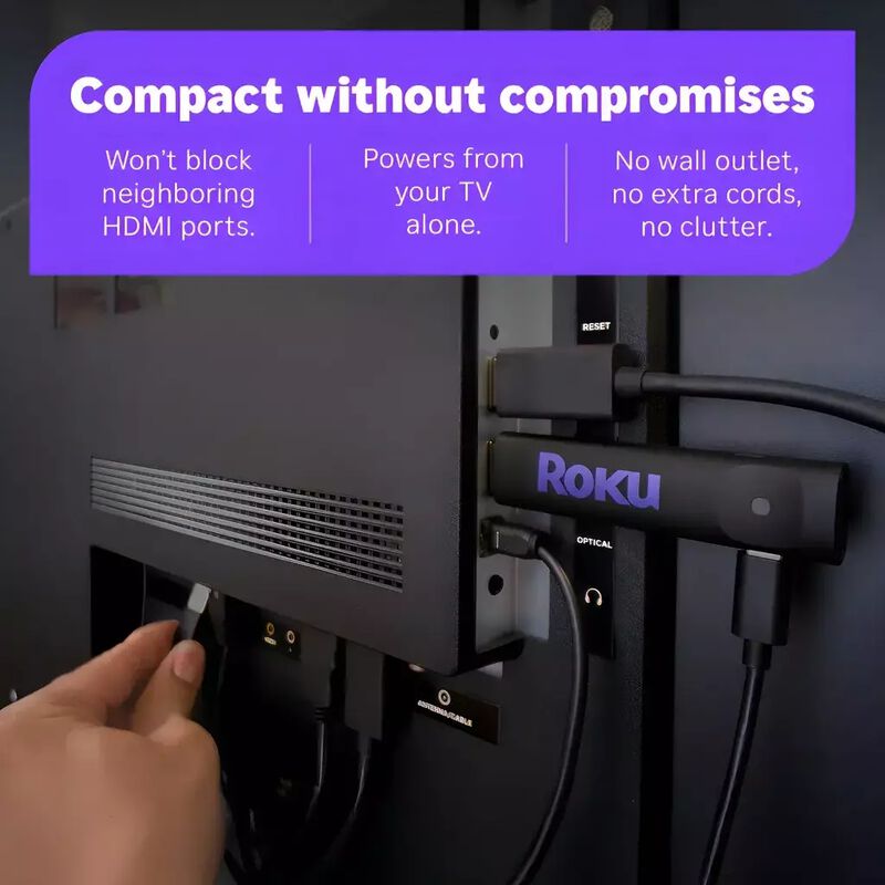 Streaming Stick Roku HD 2025 3840 RW Negro image number null
