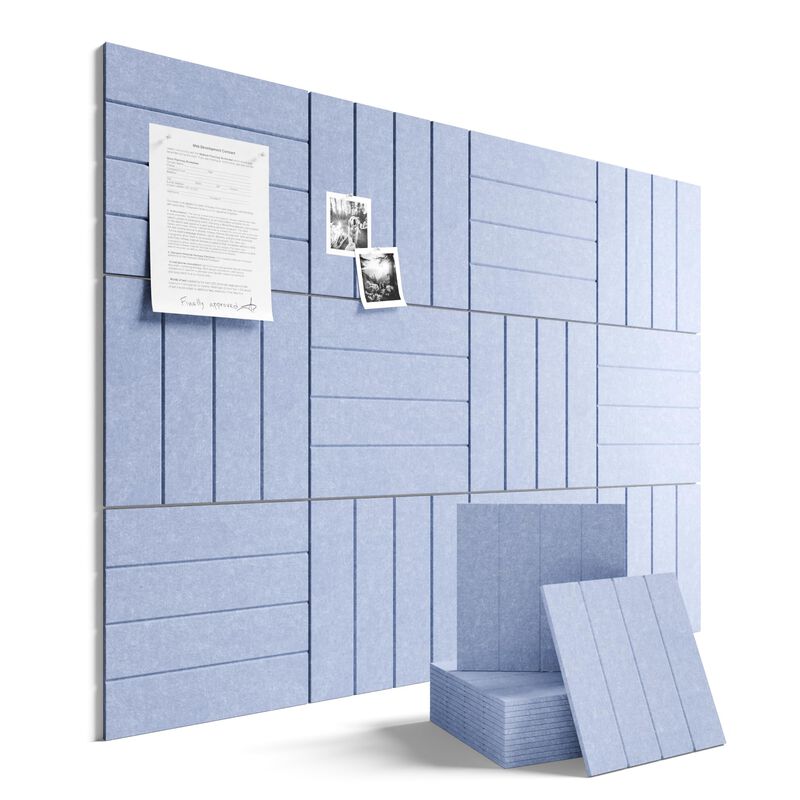 Tabl&oacute;n De Fieltro Fluxynara 122x91 cm Azul Perv... image number null