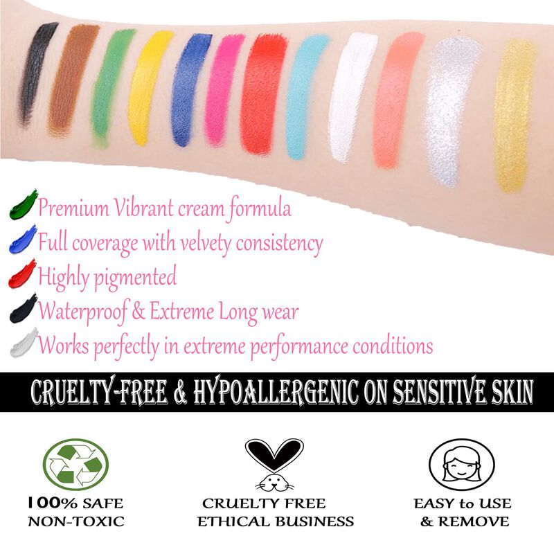 Kit De Pintura Facial Y Corporal Ccbeauty De 12... image number null