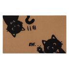 Felpudo Arttown 43x76 Cm Gato Negro