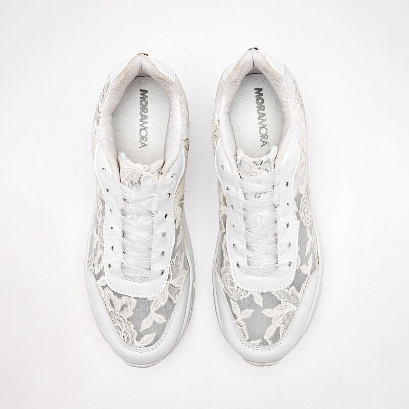 Moramora Tenis urbano para mujer blanco image number null