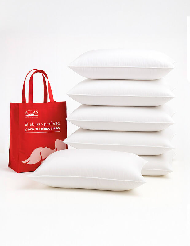 Pack 6 Almohadas Estándar Confort Suave Atlas B... image number null