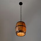 Candil De 1 Luz Rustico Barril
