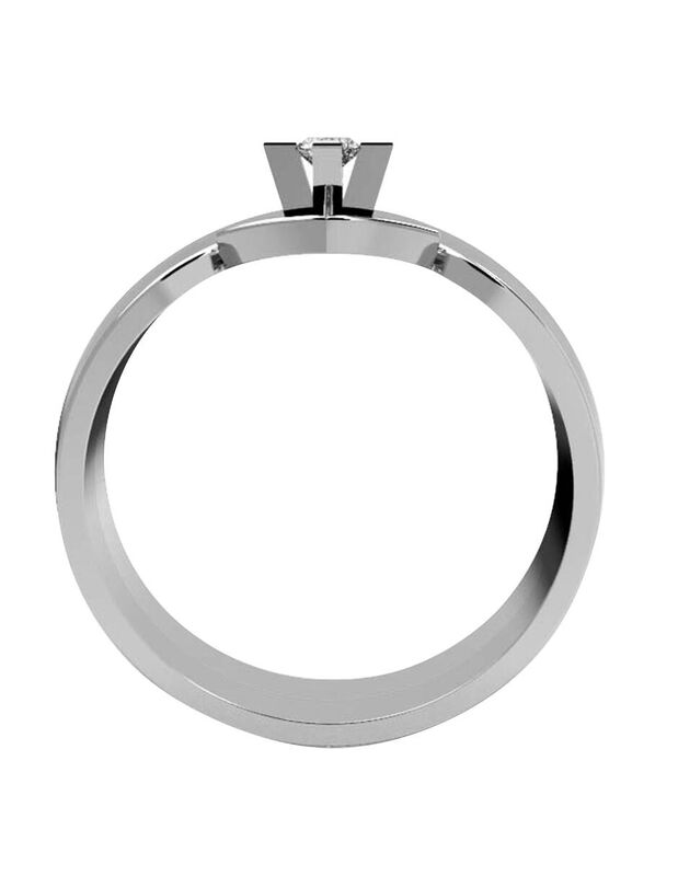 Anillo de Compromiso de 14K con Diamante de Lab... image number null