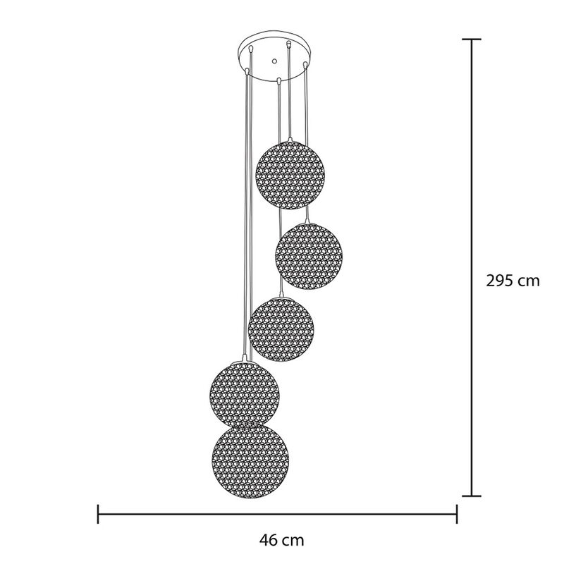 L&aacute;mpara de techo Mil Luces KALI SILVER 12 image number null