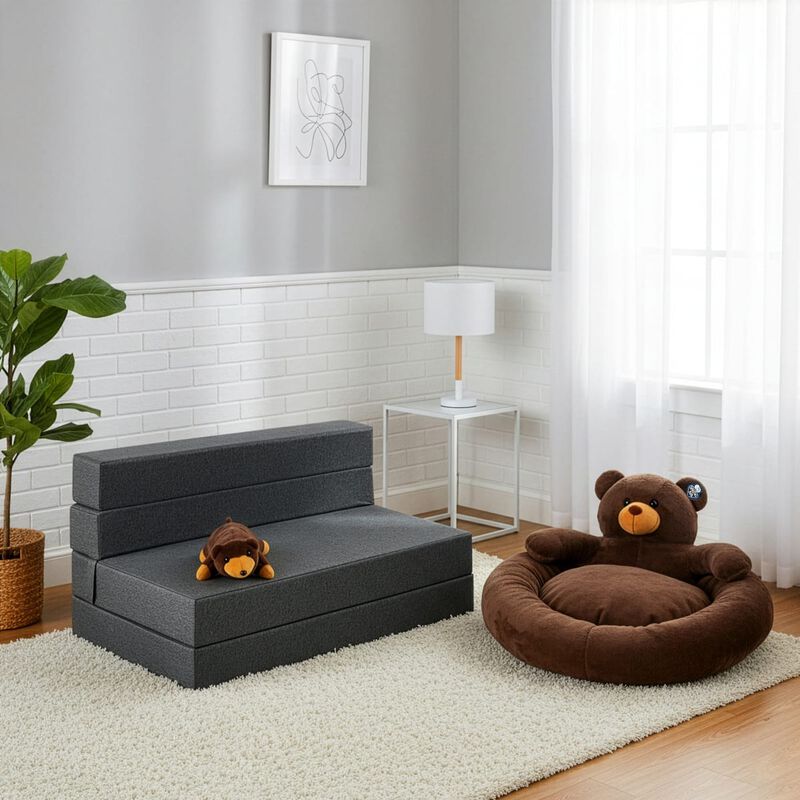 Sill&oacute;n Plegable Matrimonial Atlas Gris Oxford +... image number null