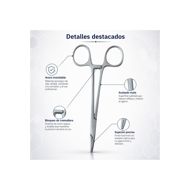 Porta Agujas Mayo Hegar Acero Inox 16 Cm 25-131... image number null