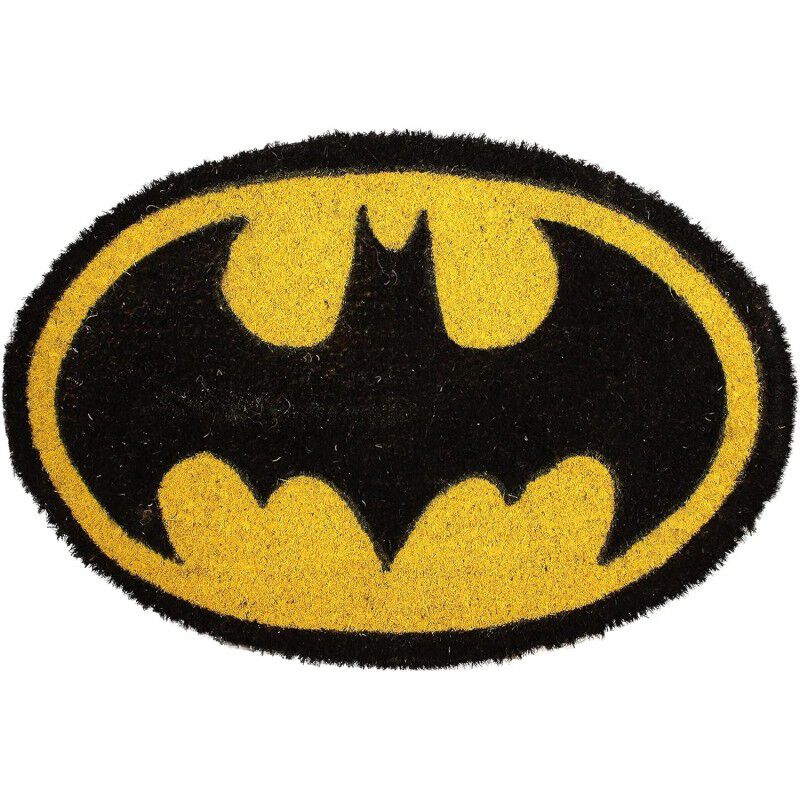 Felpudo Ovalado Logo Batman Cl&aacute;sico DC 60 x 40 ... image number null
