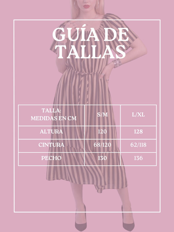 Vestido Midi De Rayas Verticales, Corte Favorec... image number null