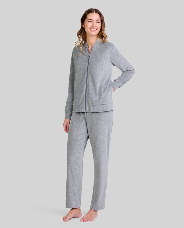 Pijama de Terciopelo Gris image number null