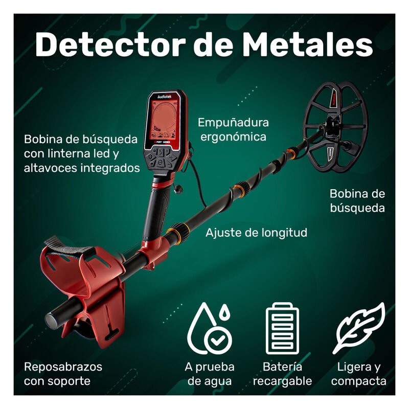 Detector Metales 5m Sumergible 4 Modos Recargab... image number null