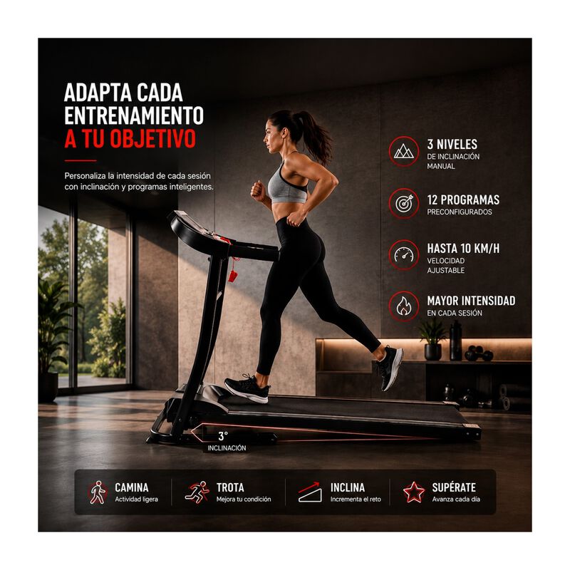Caminadora El&eacute;ctrica Walk Hp 1.5 Gym Centurfit image number null