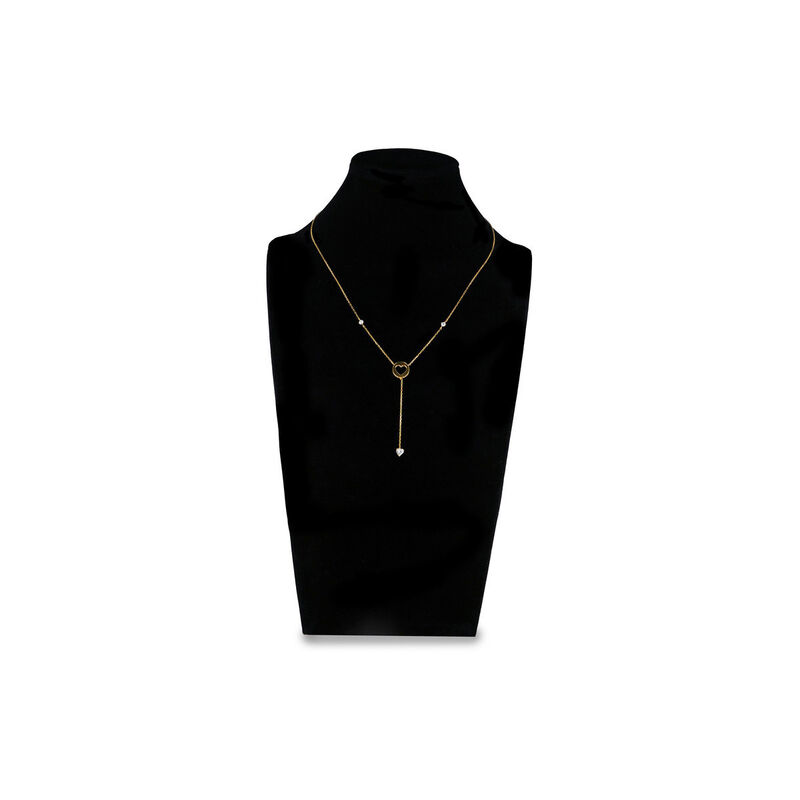 Gargantilla Coraz&oacute;n Oro 14k Con Zirconias image number null