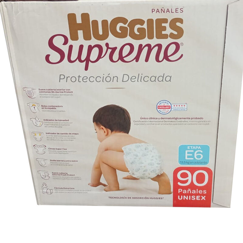 Pa&ntilde;ales Huggies Supreme Platino Etapa 6 Unisex ... image number null
